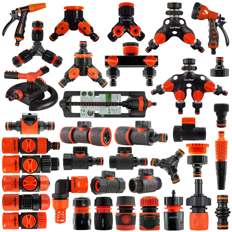 Black Orange Hose Connectors