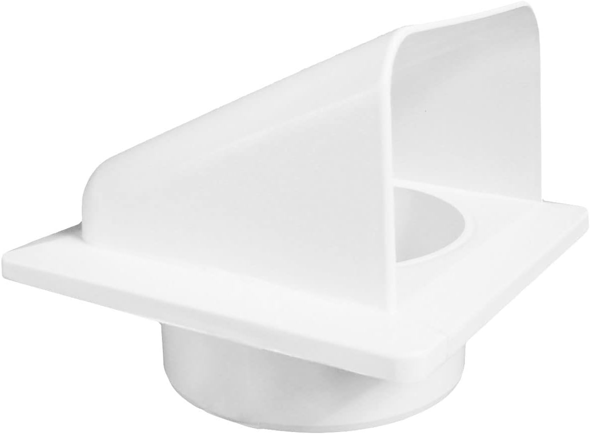 External White Louvre Vent KRD/100 fi100mm
