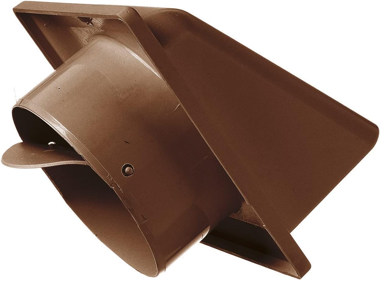 External Brown Louvre Vent KRD/100B fi100mm
