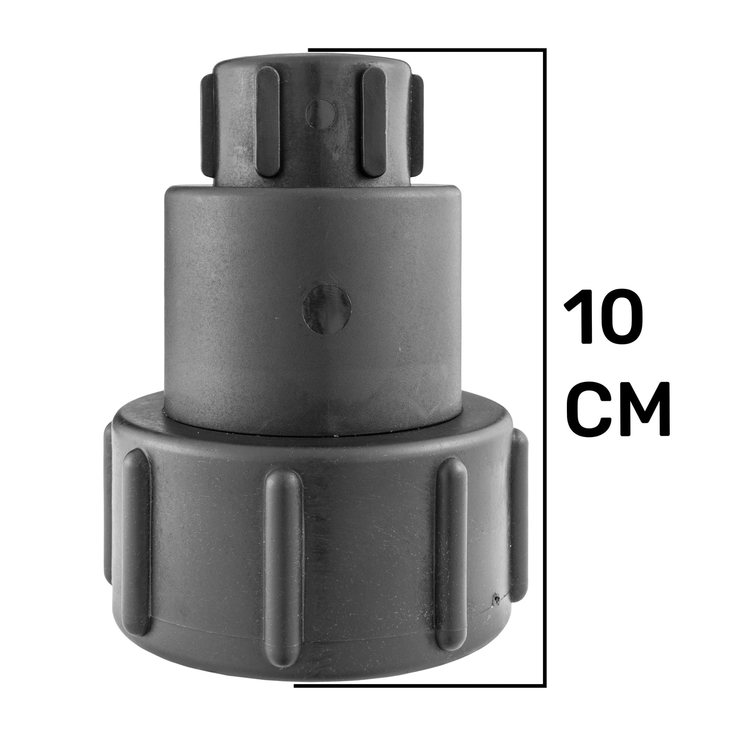 IBC 2” S60X6 - 1/2" BSPF Extender Adaptor with Lever Valve and Male Quick Connector WL