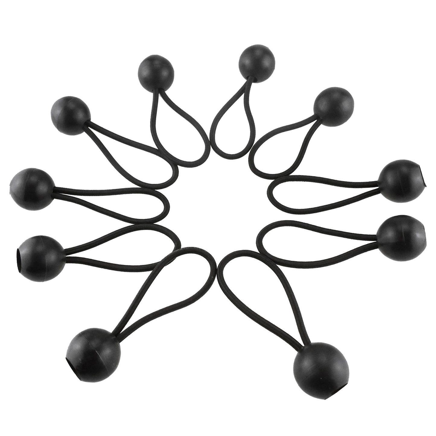 Bungee Ball Mix Black 4" 6" 10" Pack of 30