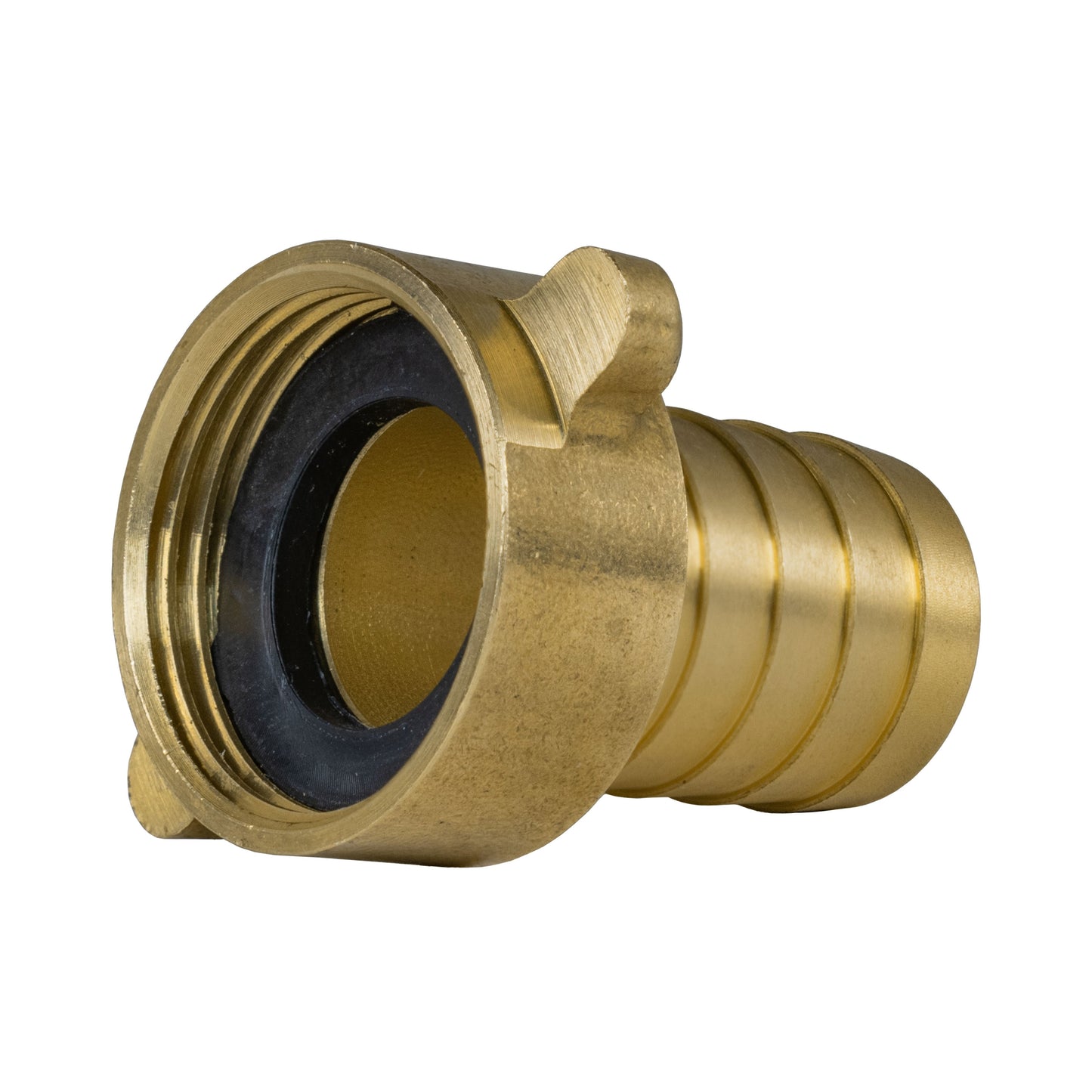 19mm Brass Barb with In-Line BSPM Valve and Geka Type Connector