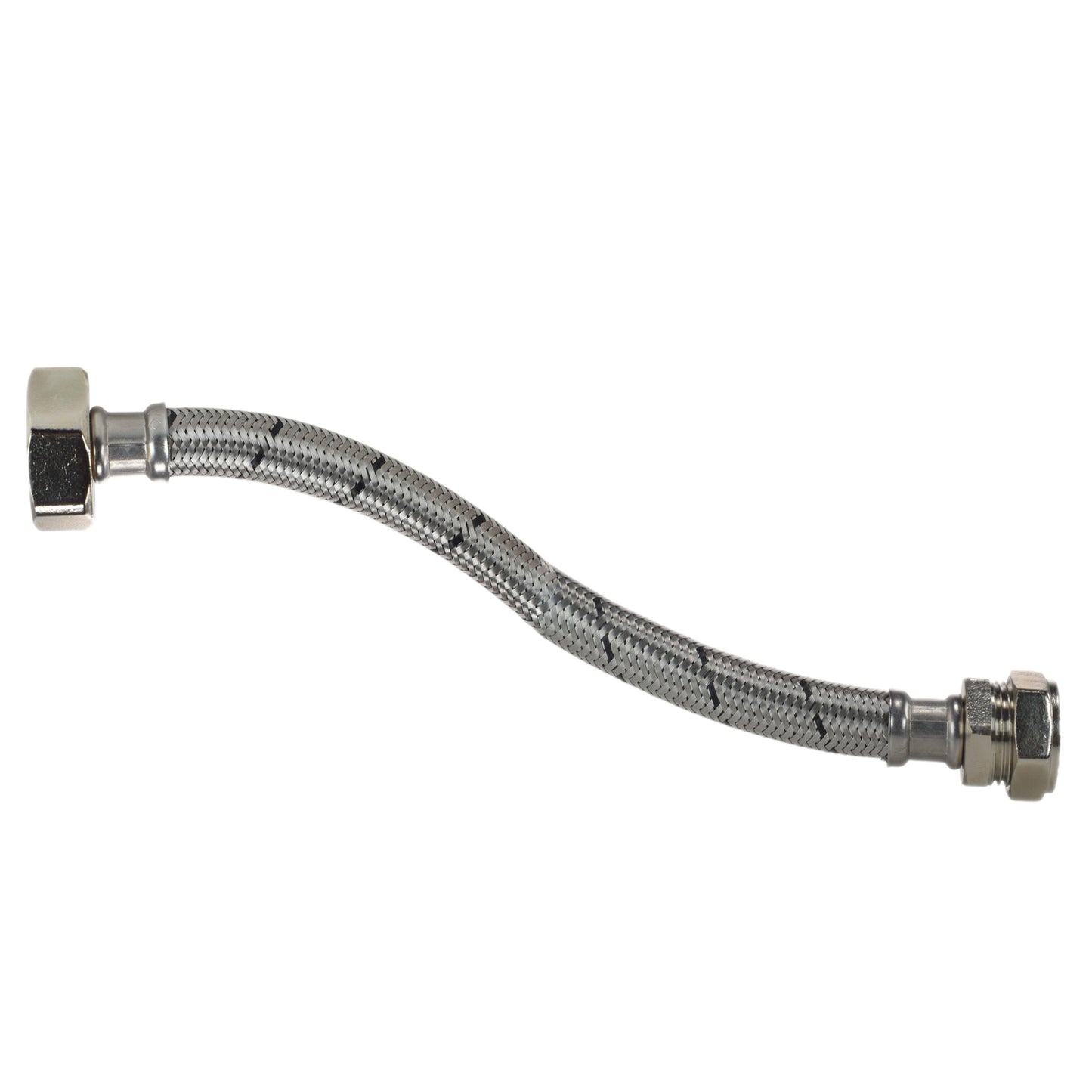 Polished Brass 13mm Barb Tap STANDARD Connection Kit x2