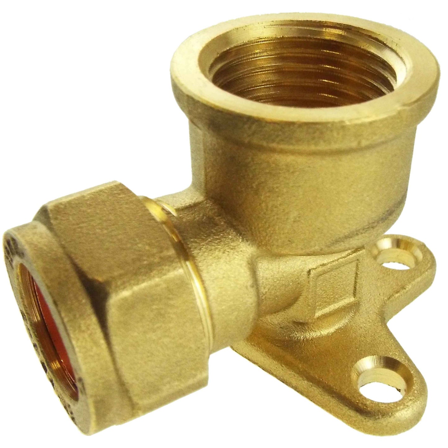 15mm Brass Wall Flange Kit with Lever Valve + Geka 13mm Barbed Set