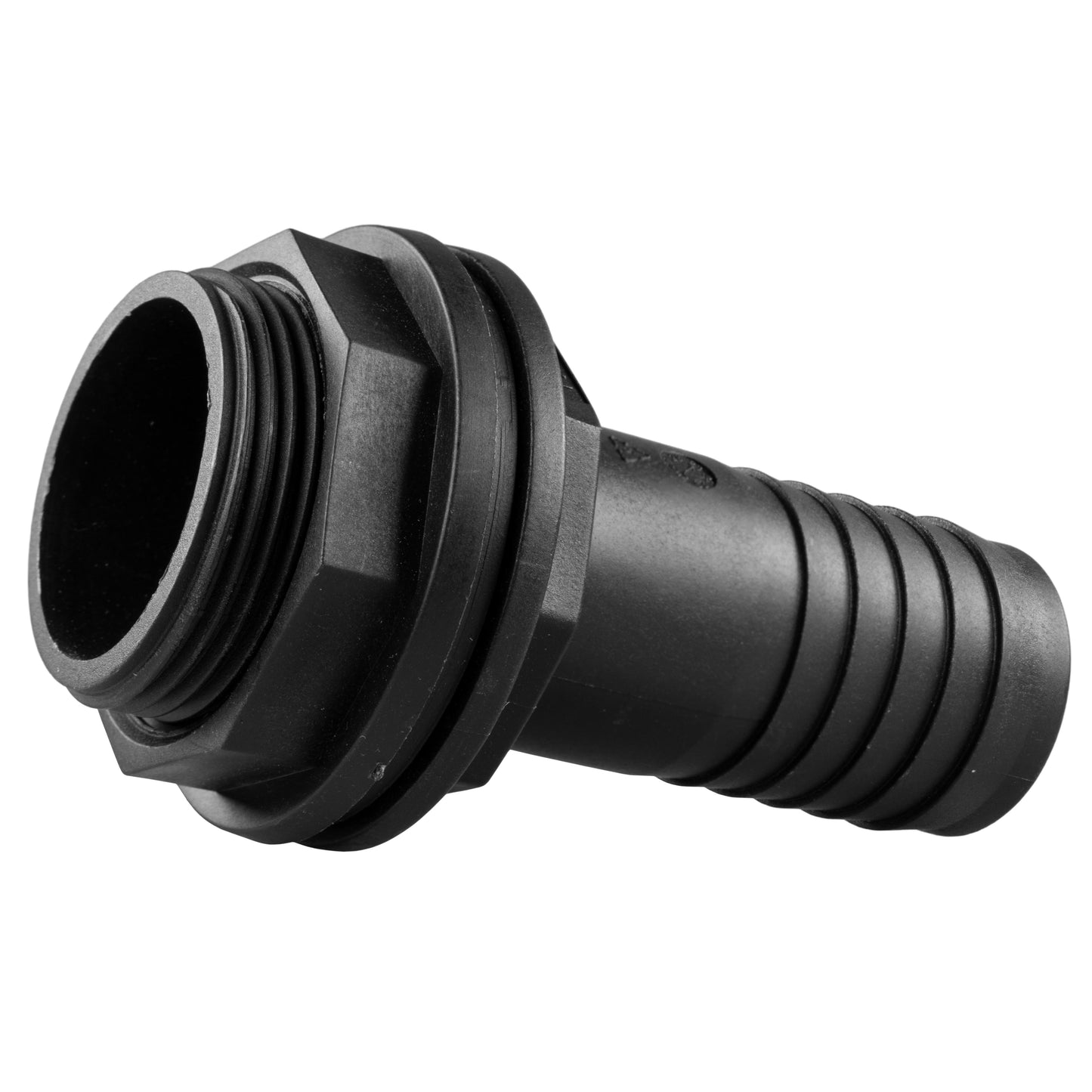 Tank Connector with Washer & Nut 3/4"BSPM - 3/4" Barb