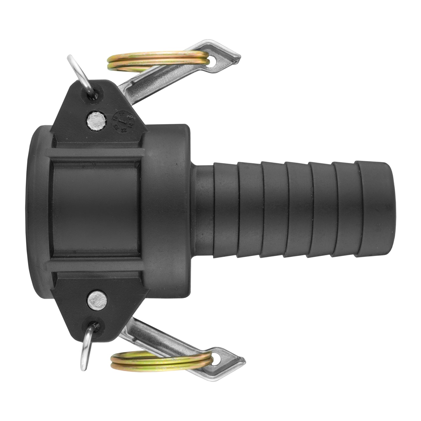 IBC 2” S60X6 Valve with IBC S60X6 – 1.5” Camlock Fitting and 1.5” Type C Camlock
