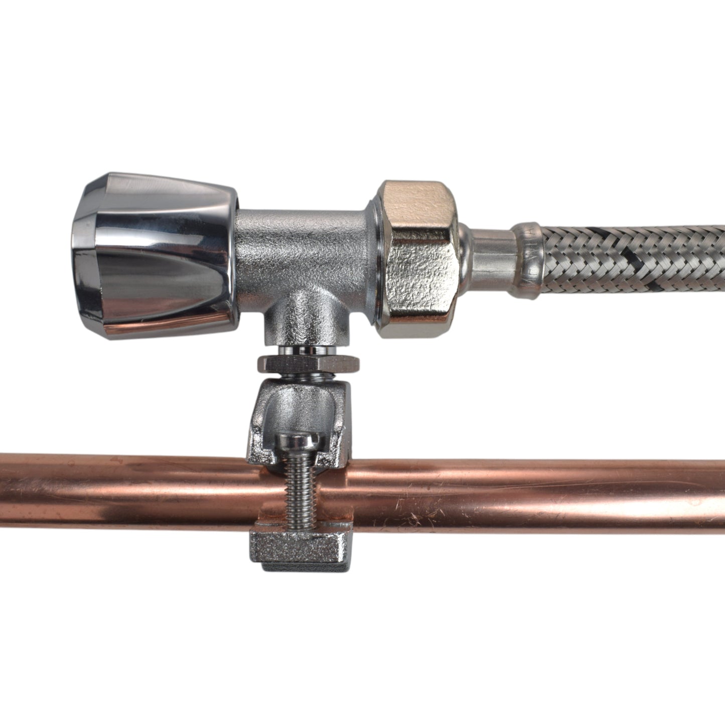 Brass Barbed Bib Tap FULL Connection Kit x2