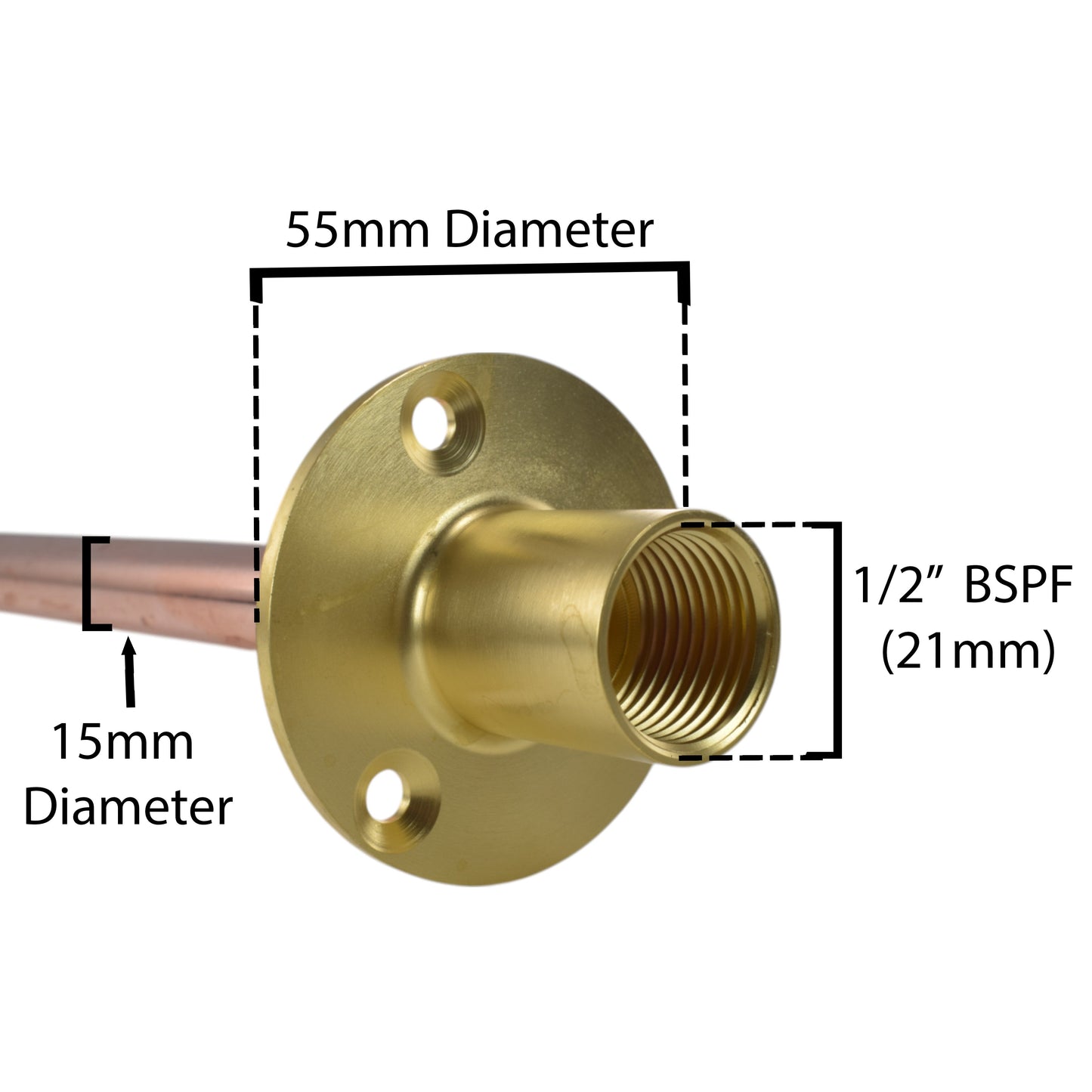 Brass Barbed Bib Tap STANDARD Connection Kit