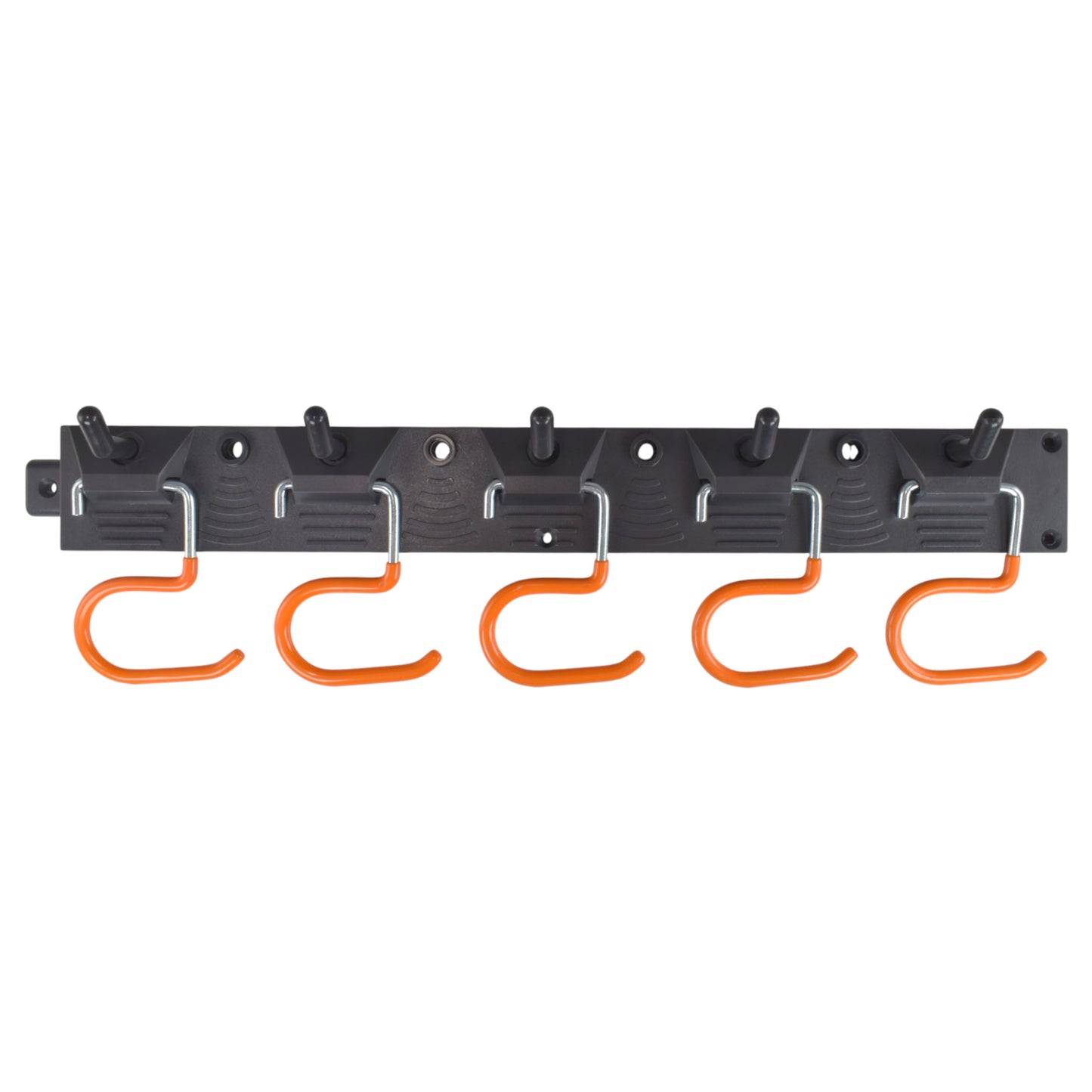 Tool Rail with Adjustable Peg Hooks and S Hanging Hooks