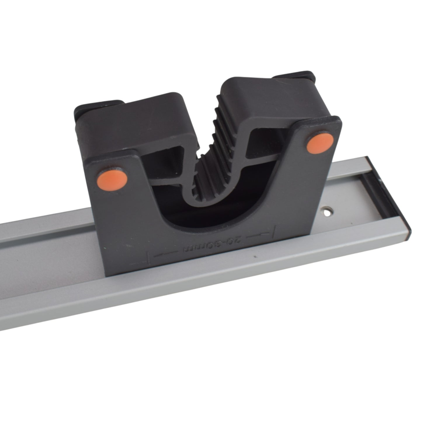 Wall Mount Tool Holder Rail - Gripper Design (5 Handles)