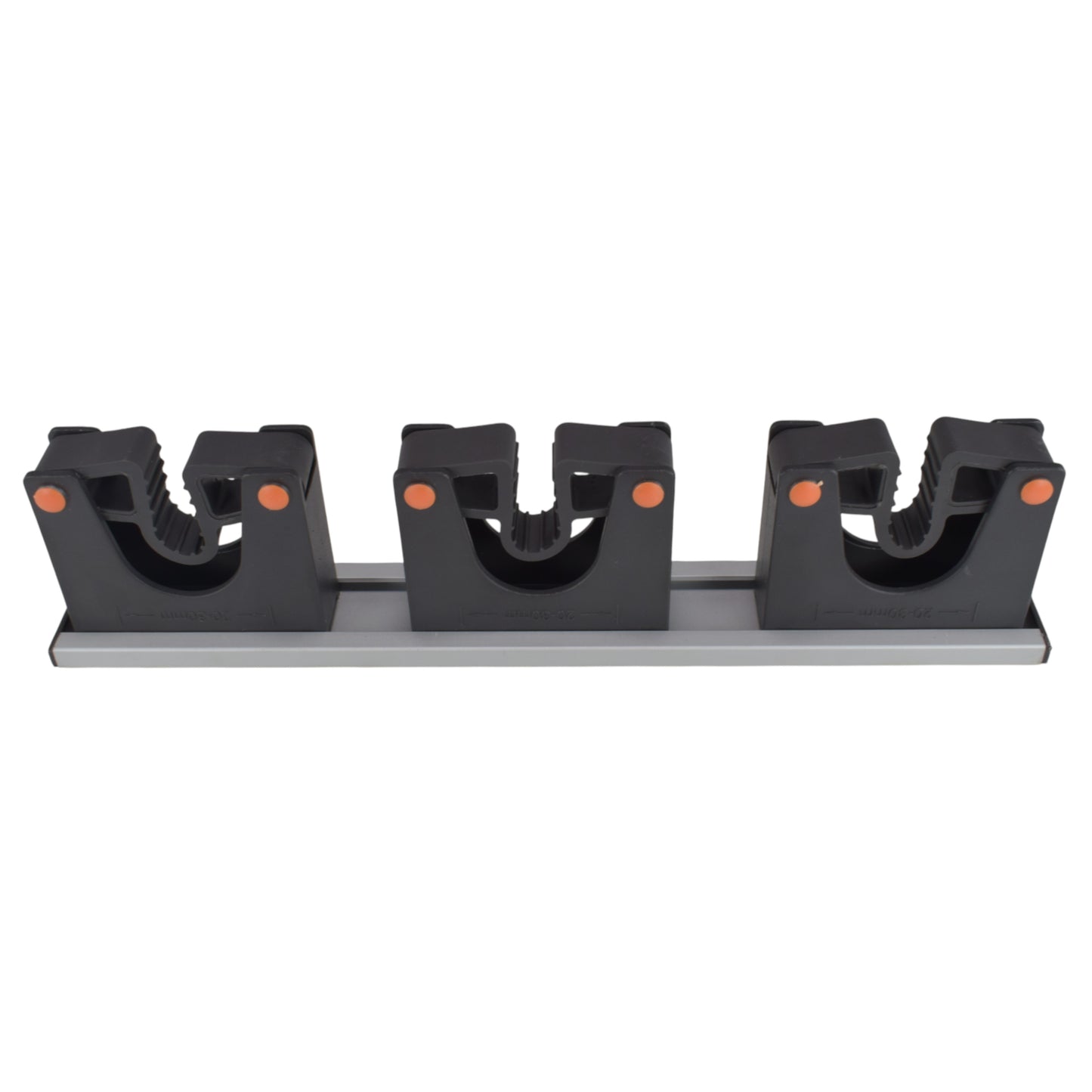 Wall Mount Tool Holder Rail - Gripper Design (3 Handles)