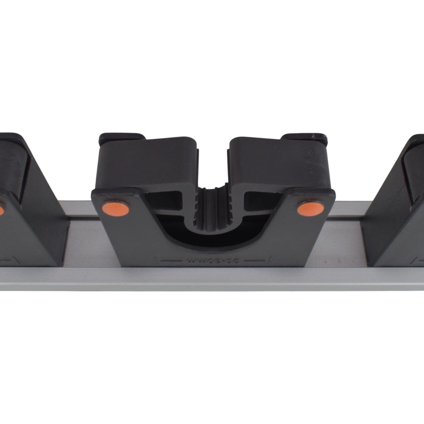 Wall Mount Tool Holder Rail - Gripper Design (5 Handles)