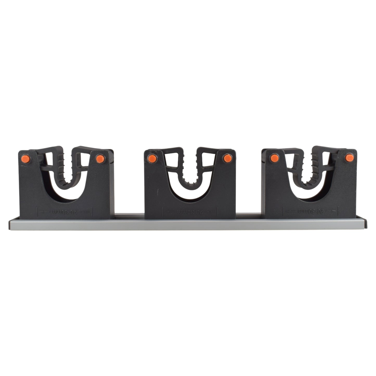 Wall Mount Tool Holder Rail - Gripper Design (3 Handles)