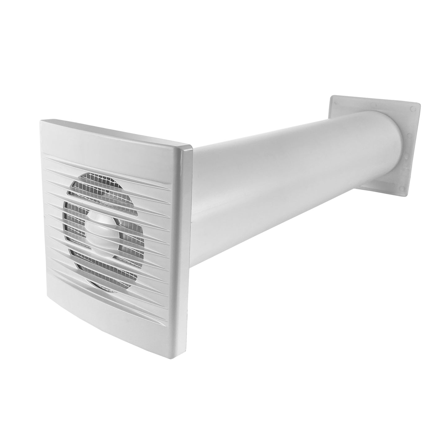 Through Wall Ventilation Kit - STYL Fan with Timer and Graphite External Vent