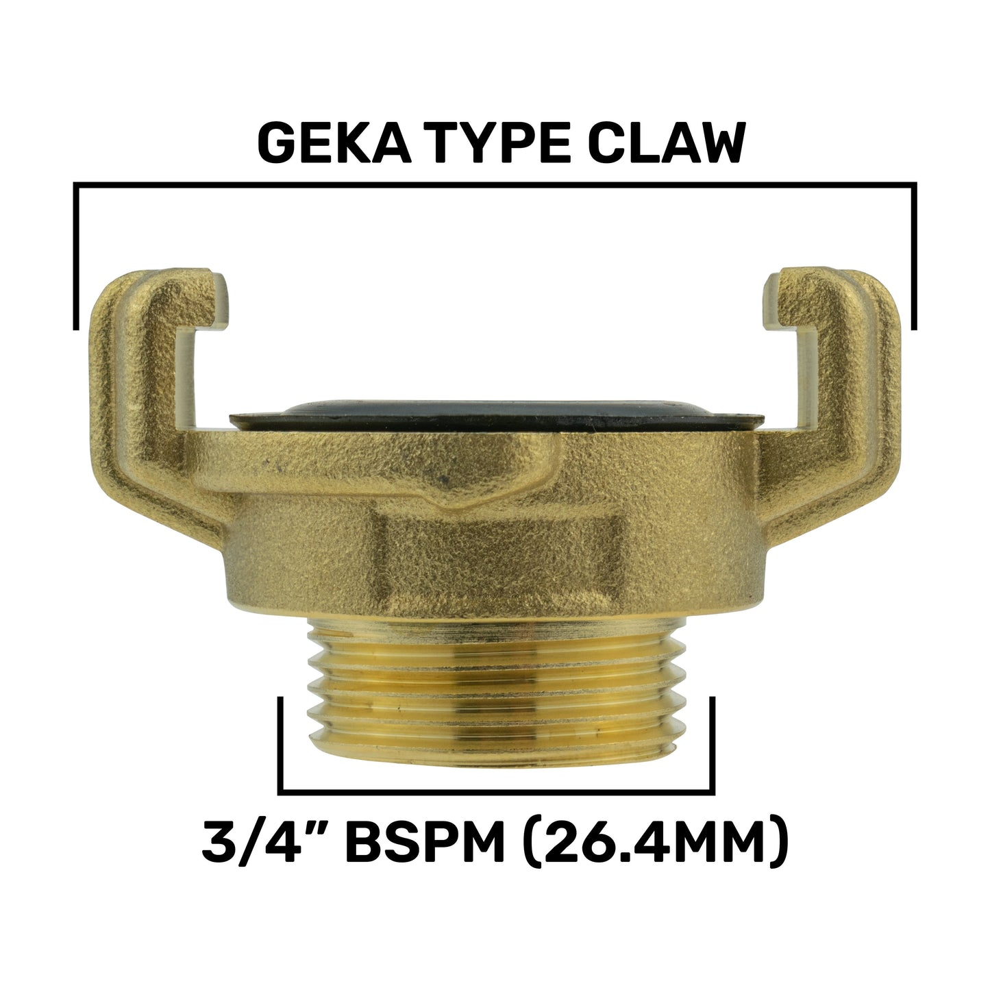 Wall Flange Kit 25mm MDPE + Large Plastic Valve + Geka