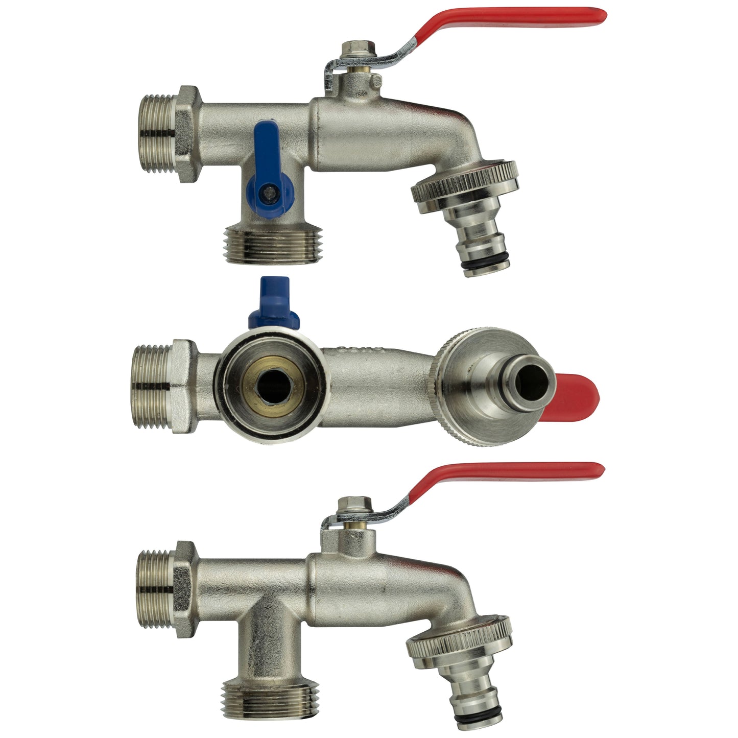 Double Garden Tap 1/2" BSPM Inlet Bradas