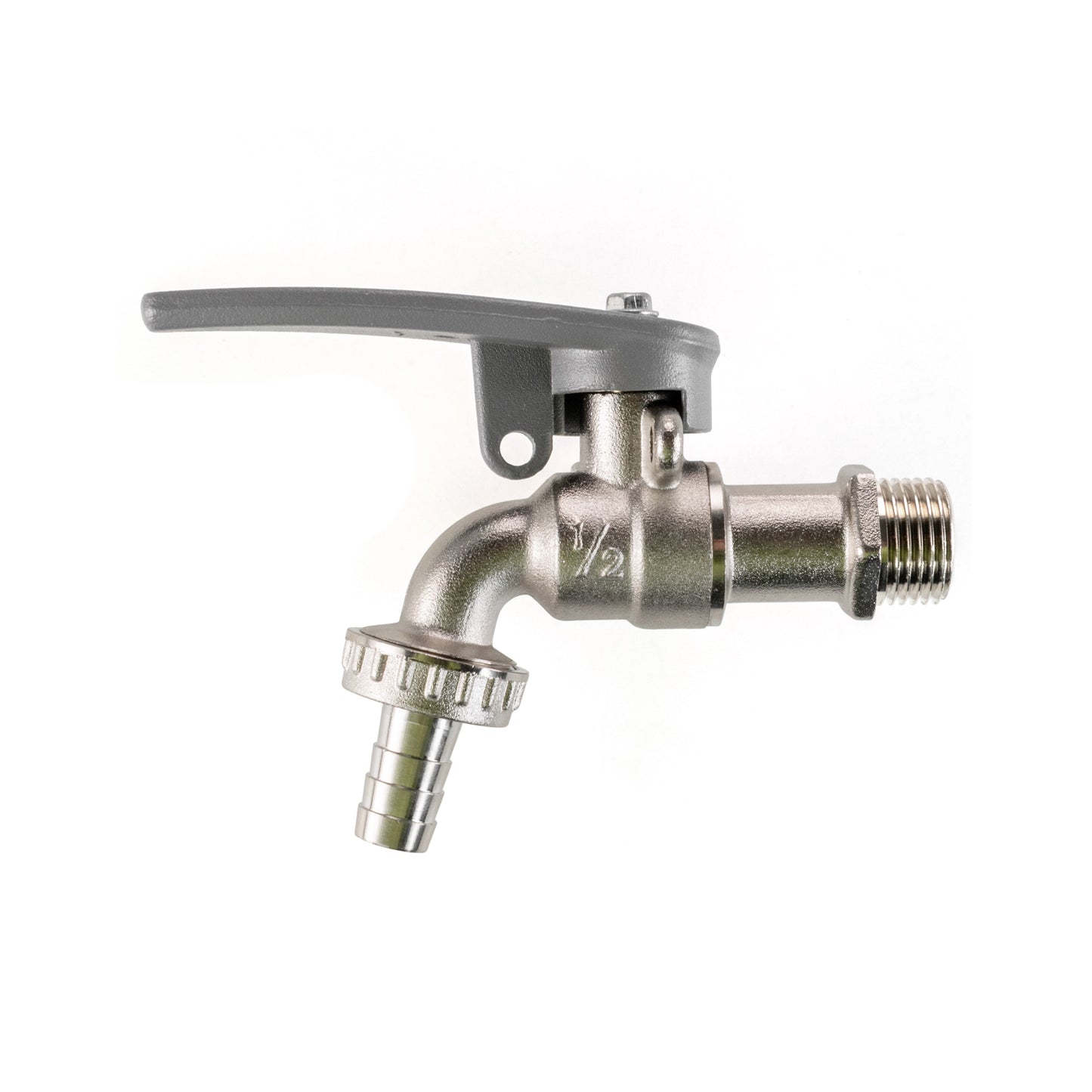 Water Butt Extension Kit 1/2" with Lever Tap Hose Barb and Side Lock and Drill Bit
