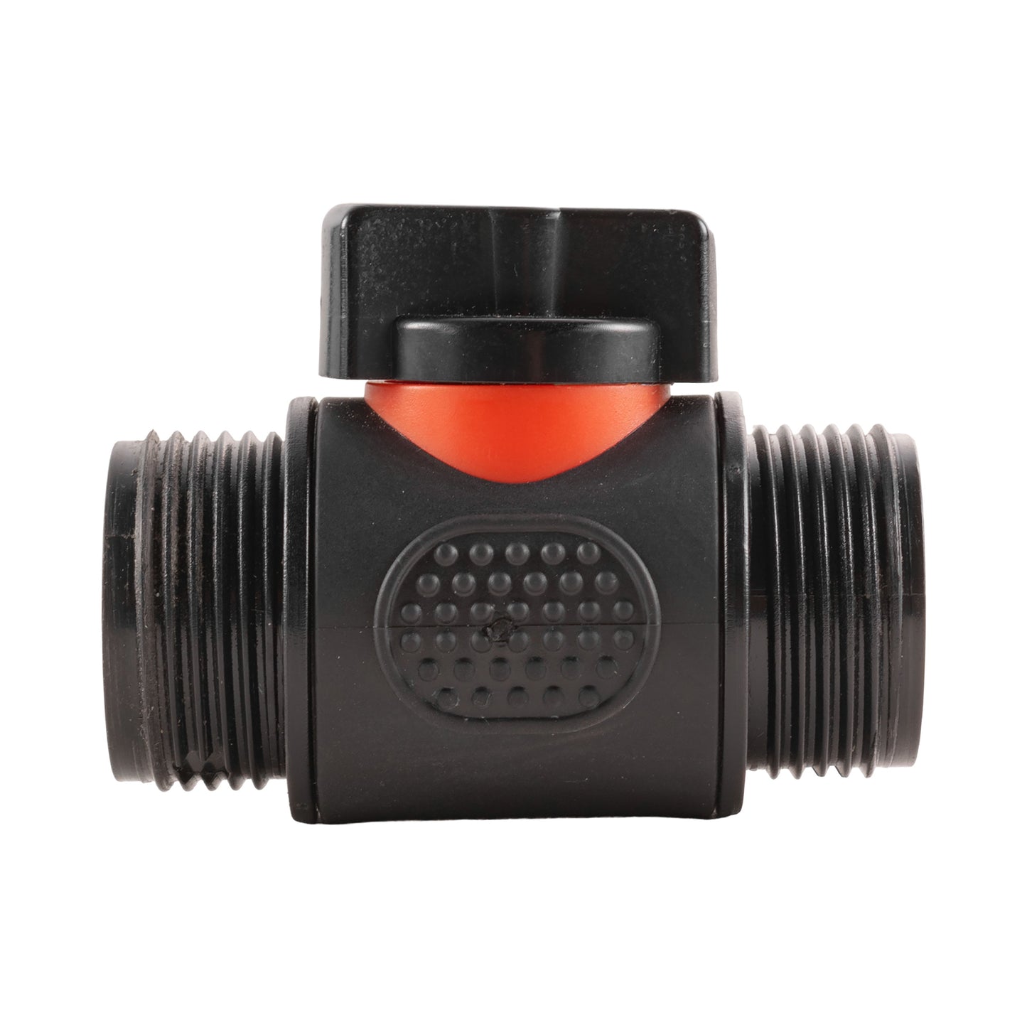 Hose Connector Blue with In-Line BSPM Valve and 20mm MDPE Straight