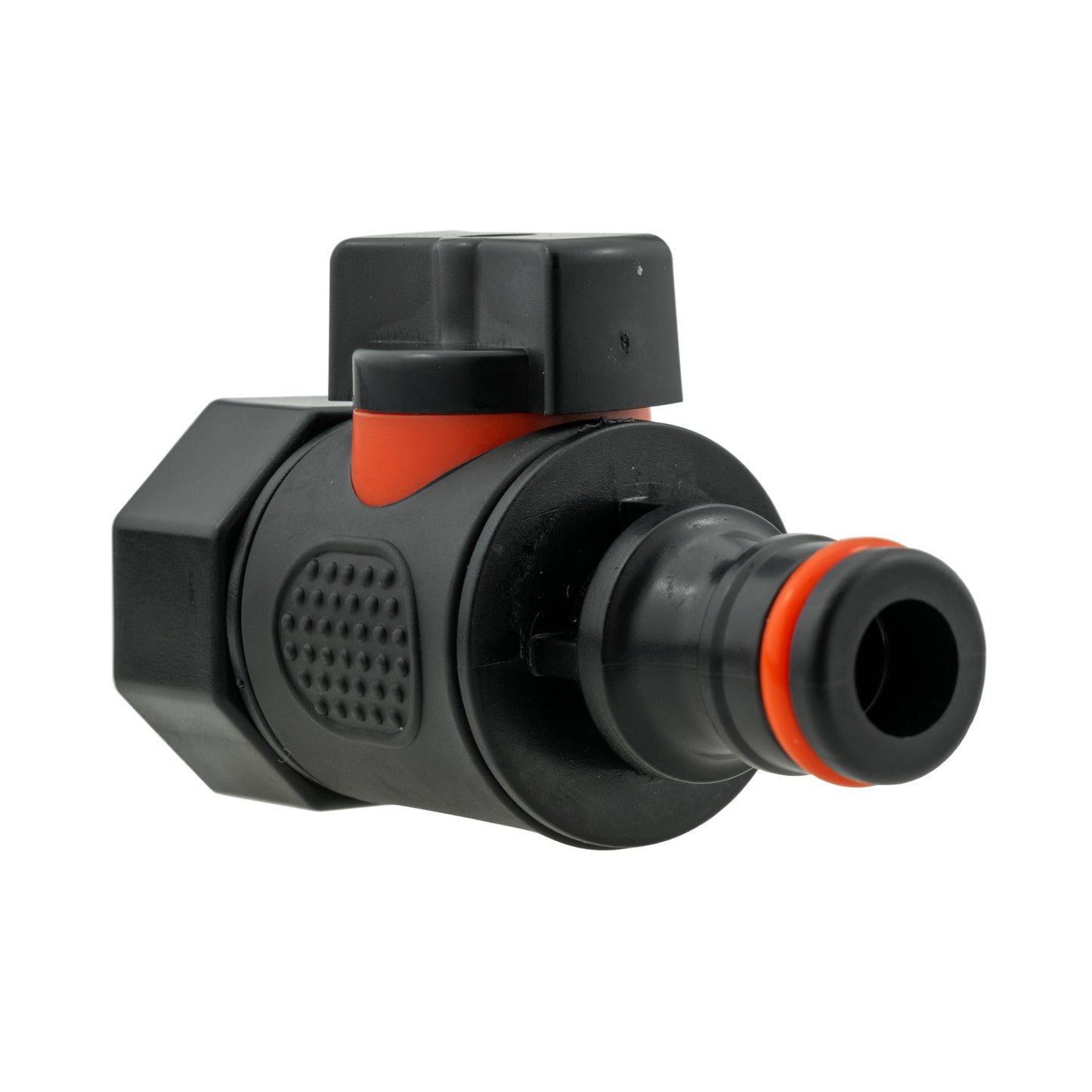 16mm Barbed Straight with BSPF-Quick Connect Valve & Hose Connector Black