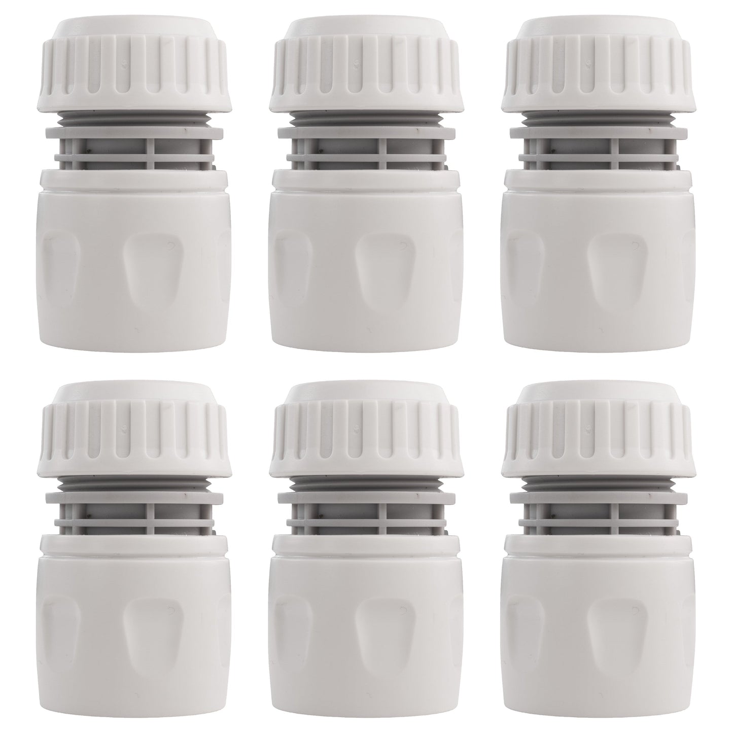 Female Hose Connector, 1/2" or 5/8" Hose,Gray