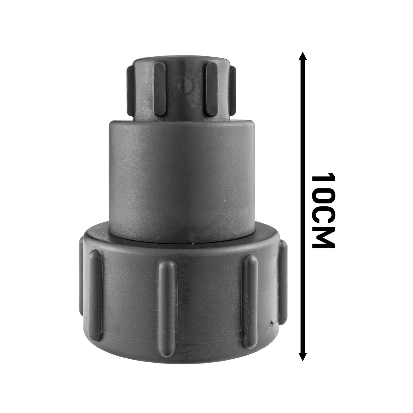 IBC 2" S60X6 - 1/2" BSP Extender Adaptor with Extended Brass Chrome Tap 1/2" Barb