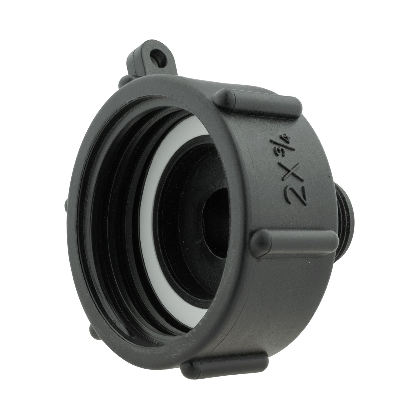IBC 2” S60X6 Cap with BSPF Thread-Quick Connect Male Valve and Hose Connector 16mm Barb