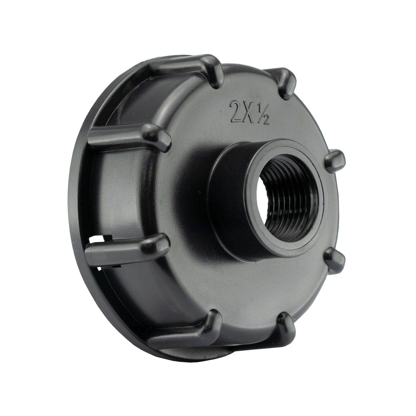 IBC 2" S60X6 - 1/2" BSP Cap with Lever Tap Hose Barb and Side Lock