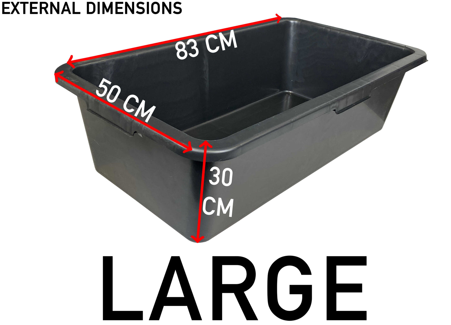 Blue Dog Bath with Drain Valve (Black) and Stand
