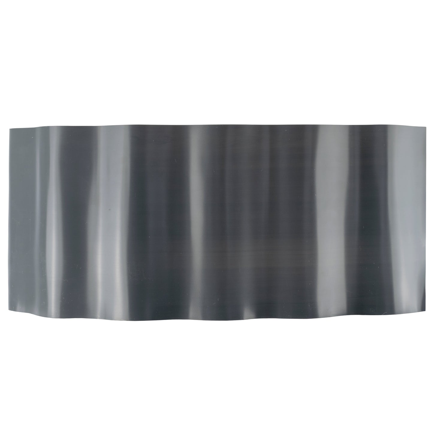 Wavy Plastic Garden Lawn Edging, H=10CM, L=9M, Gray
