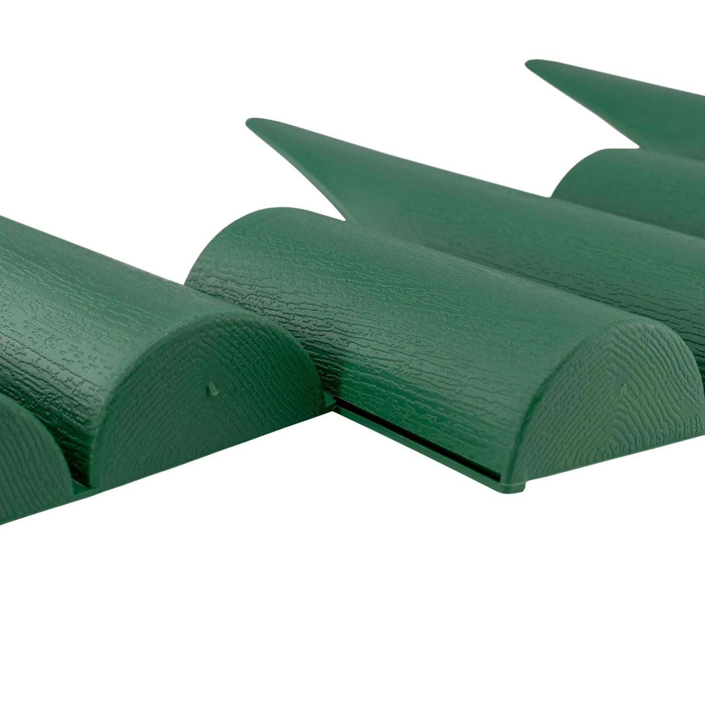 Lawn Edging, Plastic Palisade Wood Effect, 2.5m Box, Green