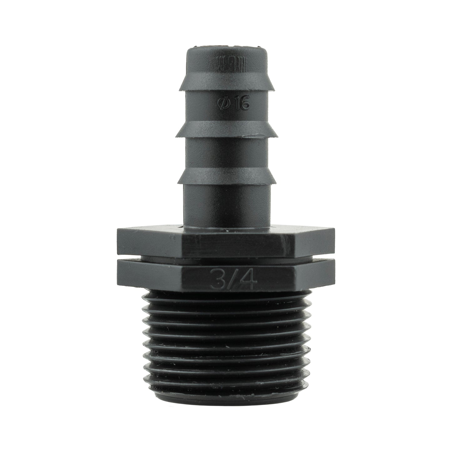 16mm Barbed Straight with BSPF-Quick Connect Valve & Hose Connector Black