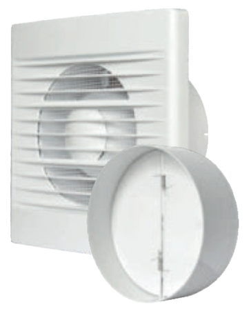 Through Wall Ventilation Kit - STYL Fan with Timer and Graphite External Vent