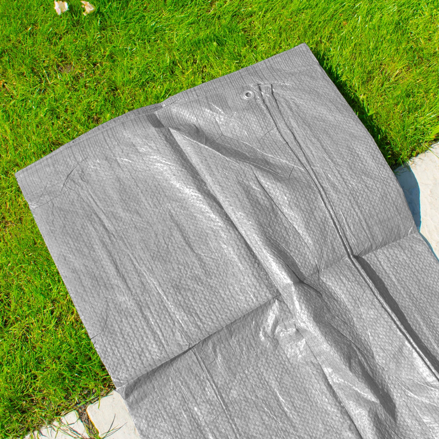 Gray S-Grade Tarpaulin 2m x 3m