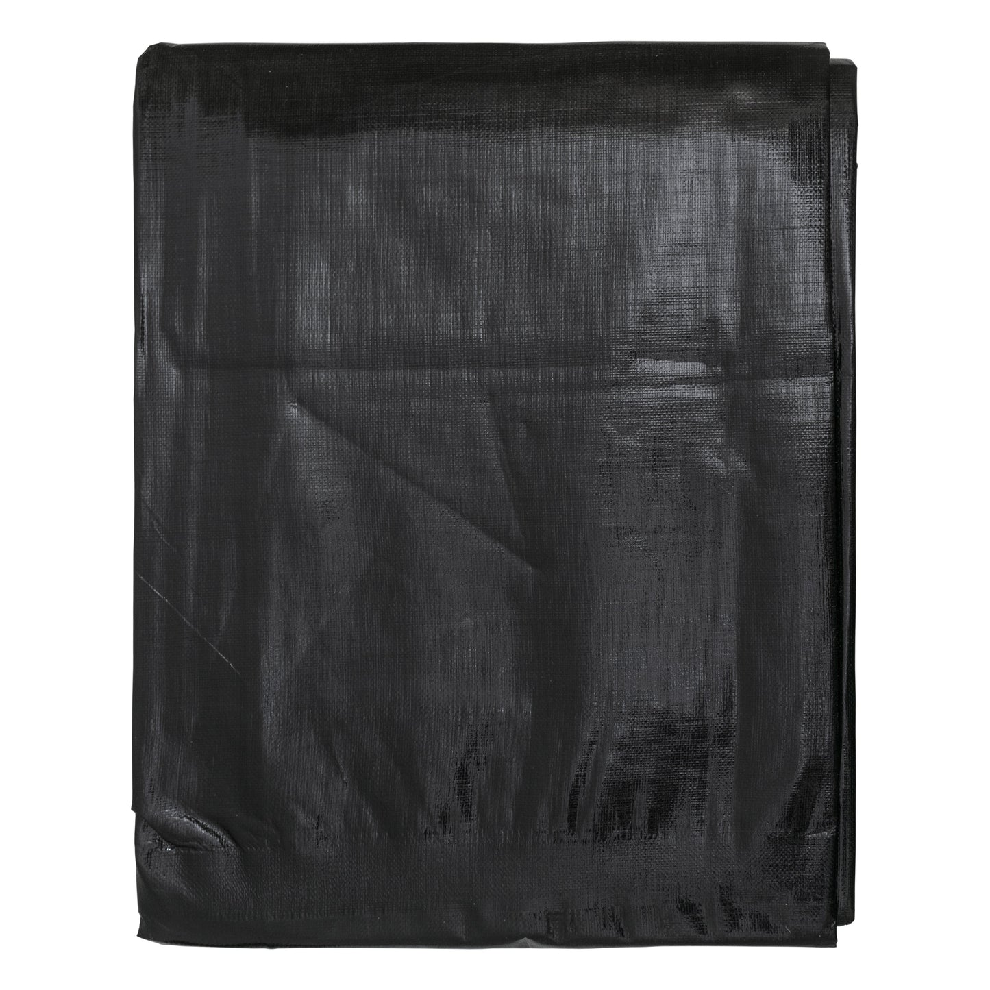 Black/Silver L-Grade Tarpaulin with 10 x 6" Bungee Balls (Black) and 10 x Screw Type Tarp Clips