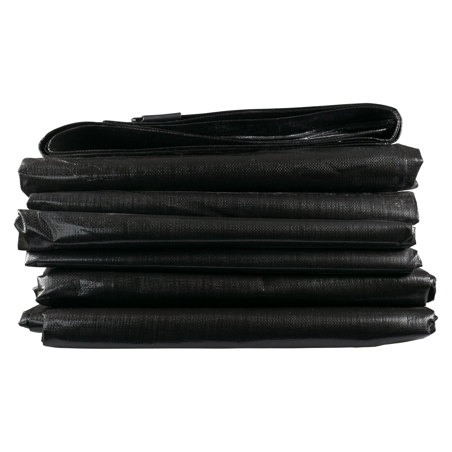Black/Silver L-Grade Tarpaulin with 10 x 6" Bungee Balls (Black)