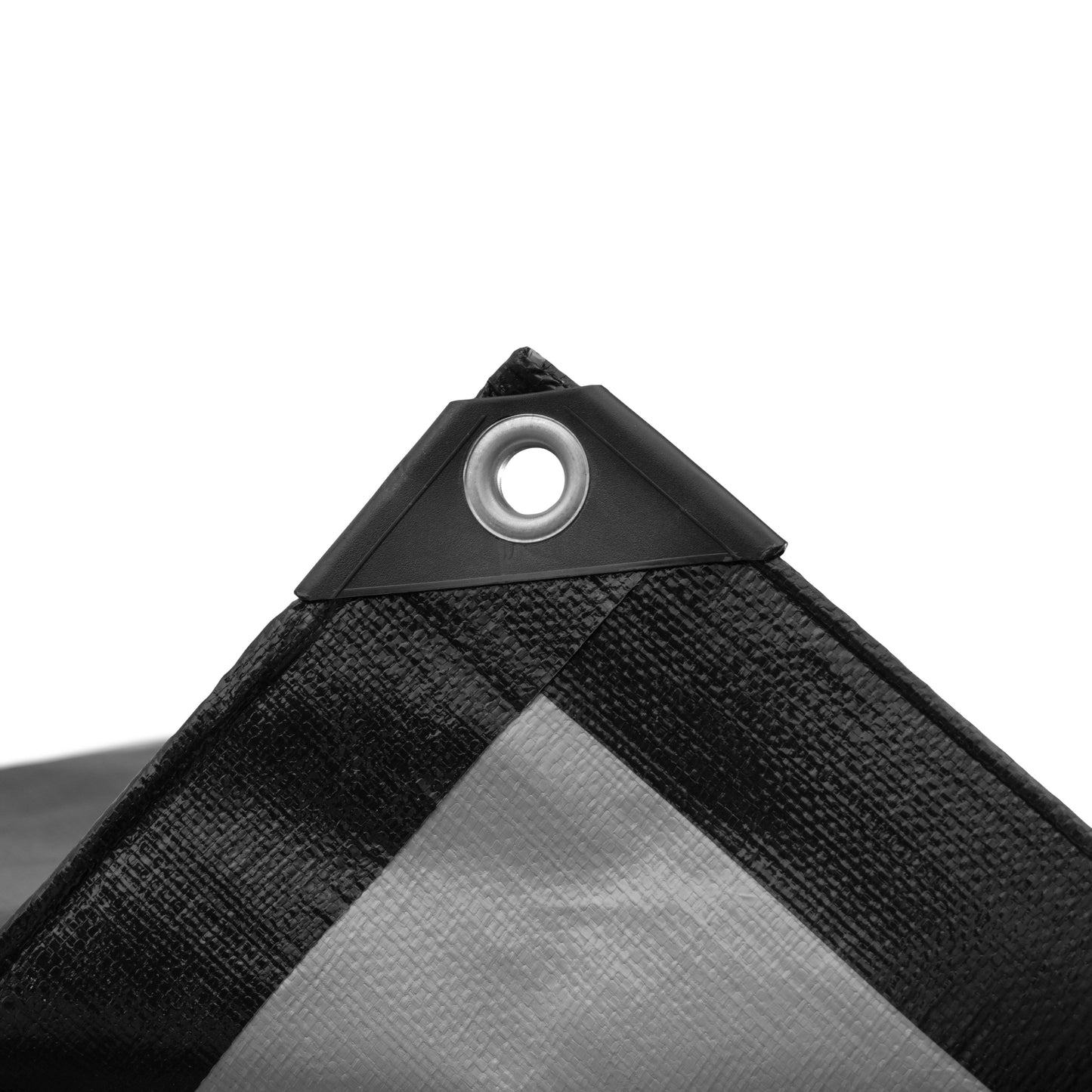 Black/Silver L-Grade Tarpaulin 10m x 12m