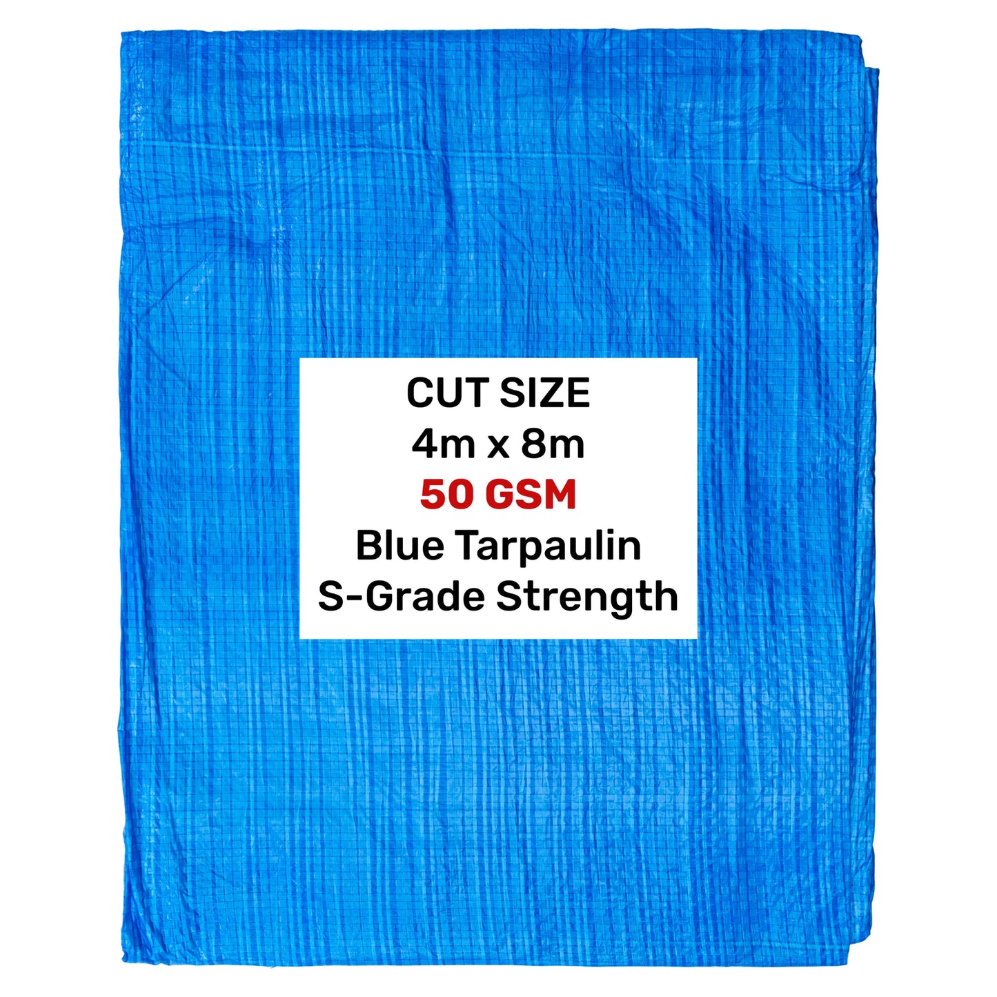 Blue S-Grade Tarpaulin 4m x 8m