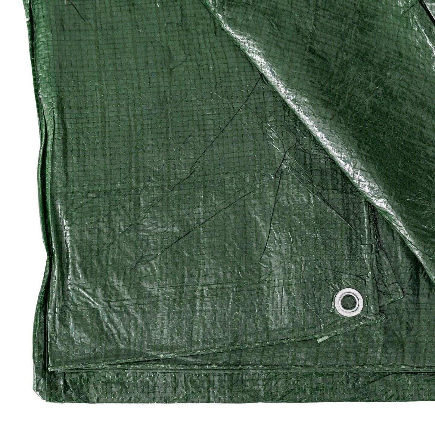 Green S-Grade Tarpaulin with 10 x Bungee Balls (Black)