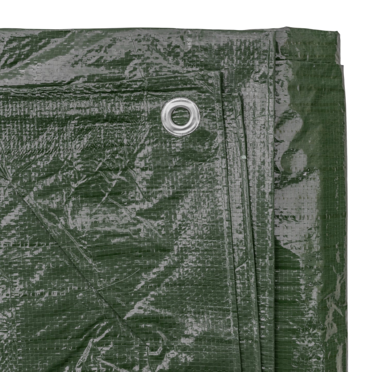 Green M-Grade Tarpaulin with 10 x Bungee Balls (Black)