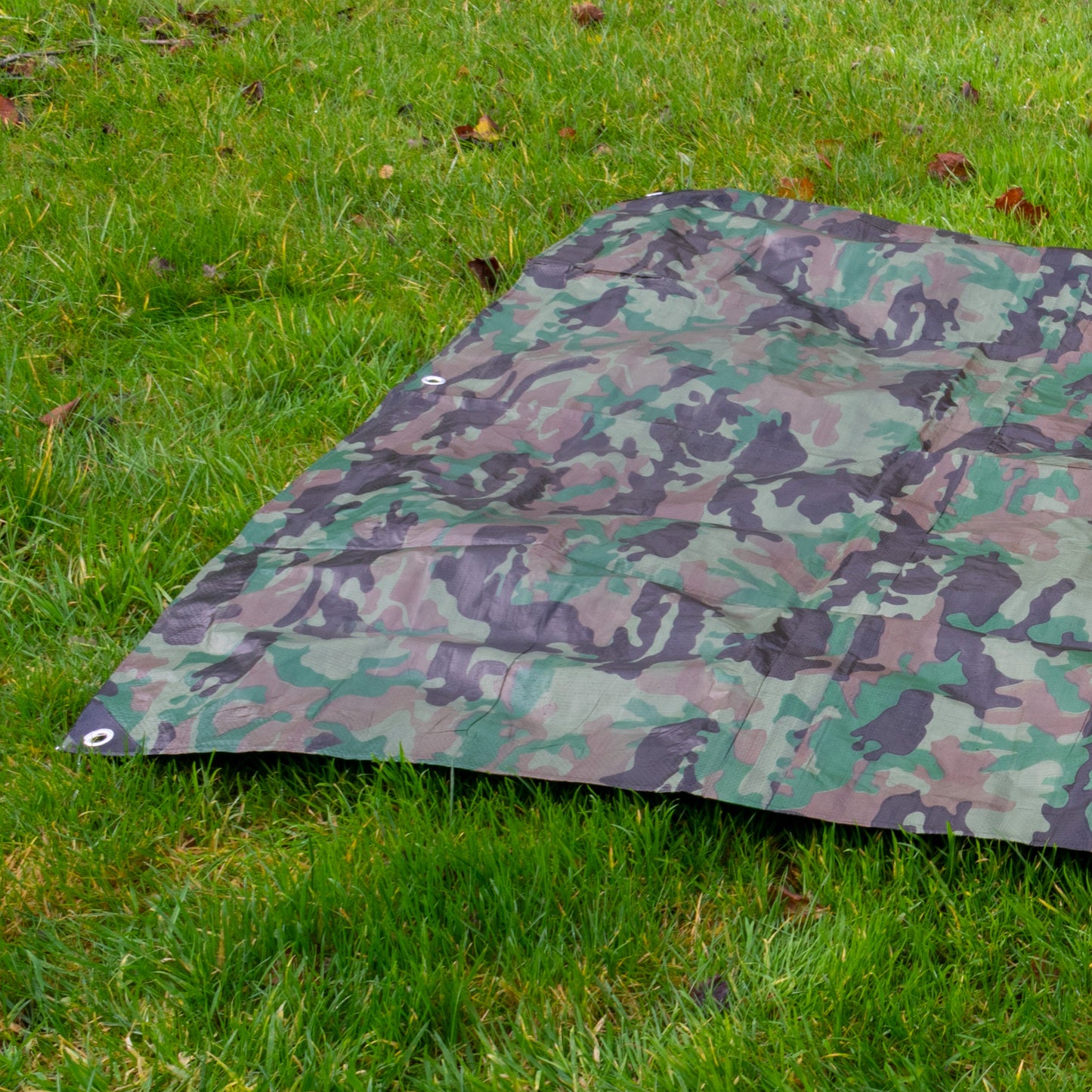 Camouflage M-Grade Tarpaulin 1.5m x 3m BRADAS