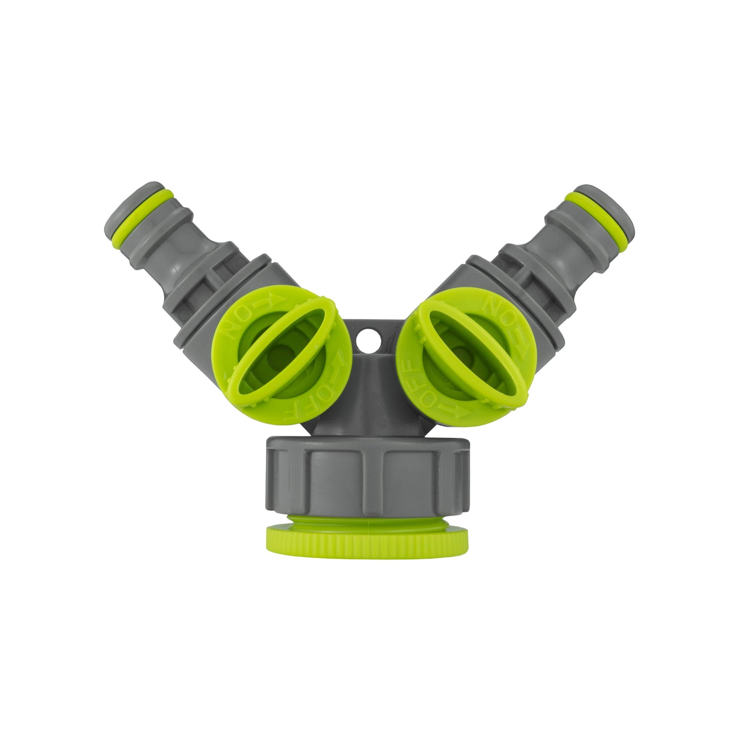IBC 2” S60X6 Cap with Two Way Valved Splitter and Hose Connector