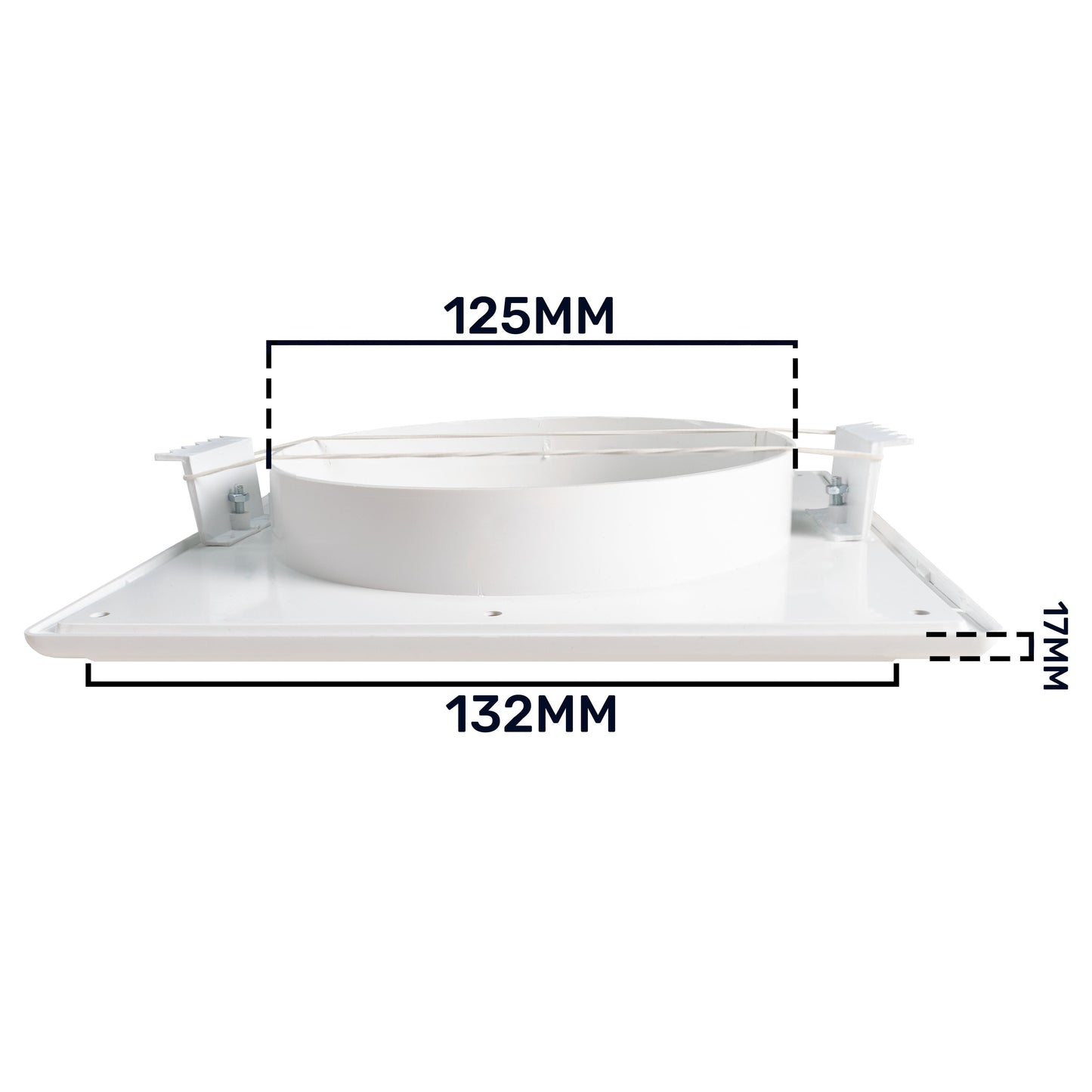 Louvre Vent White Duo Smart 135 fi 125mm With Fly Mesh