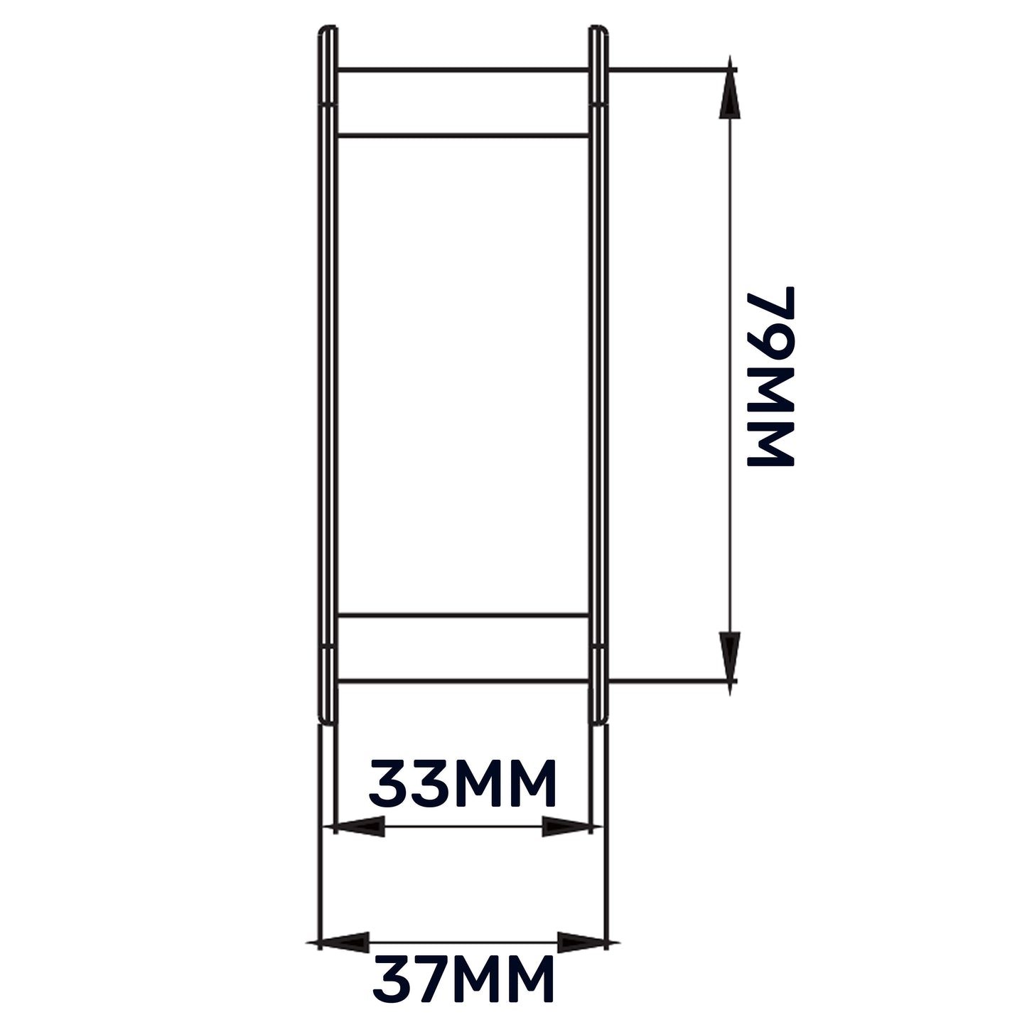 Door Louvre Vent KD 70mm—450mm
