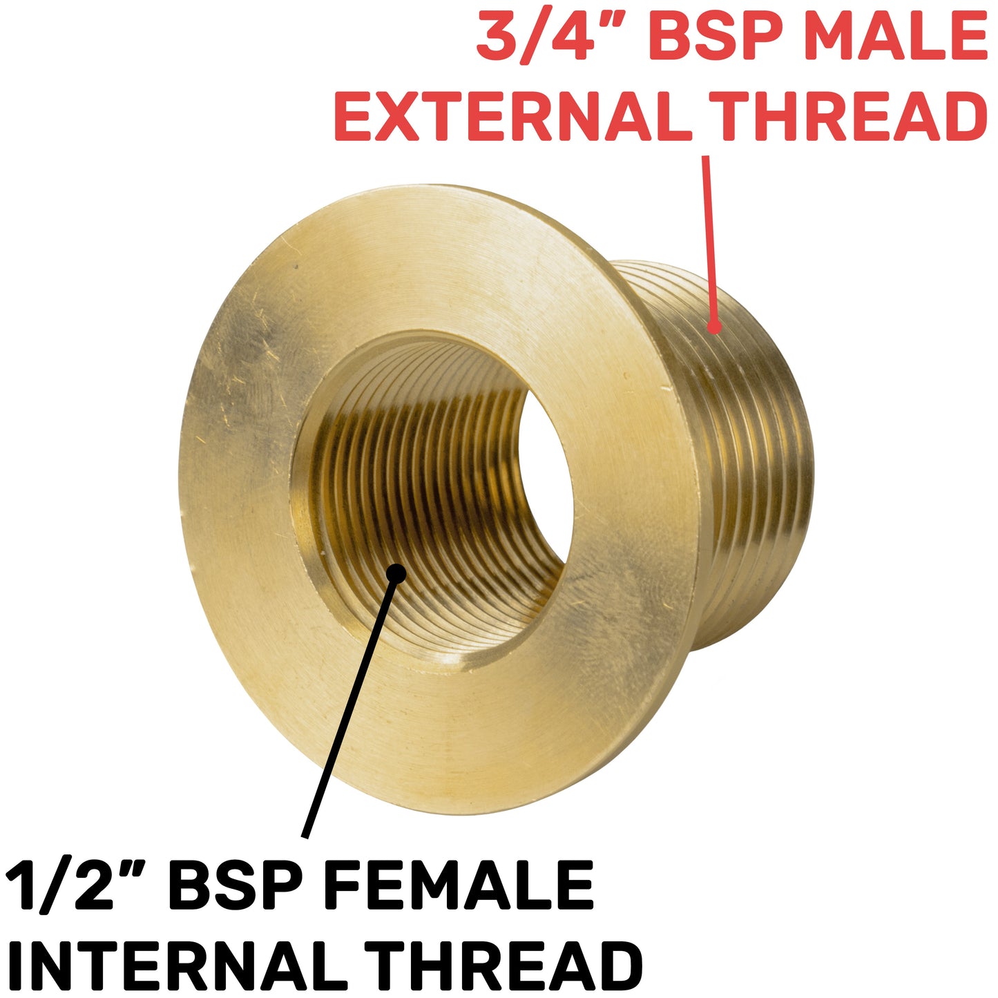 Water Butt Brass Kit 3/4" with Extended Brass Chrome Tap 1/2" Barb