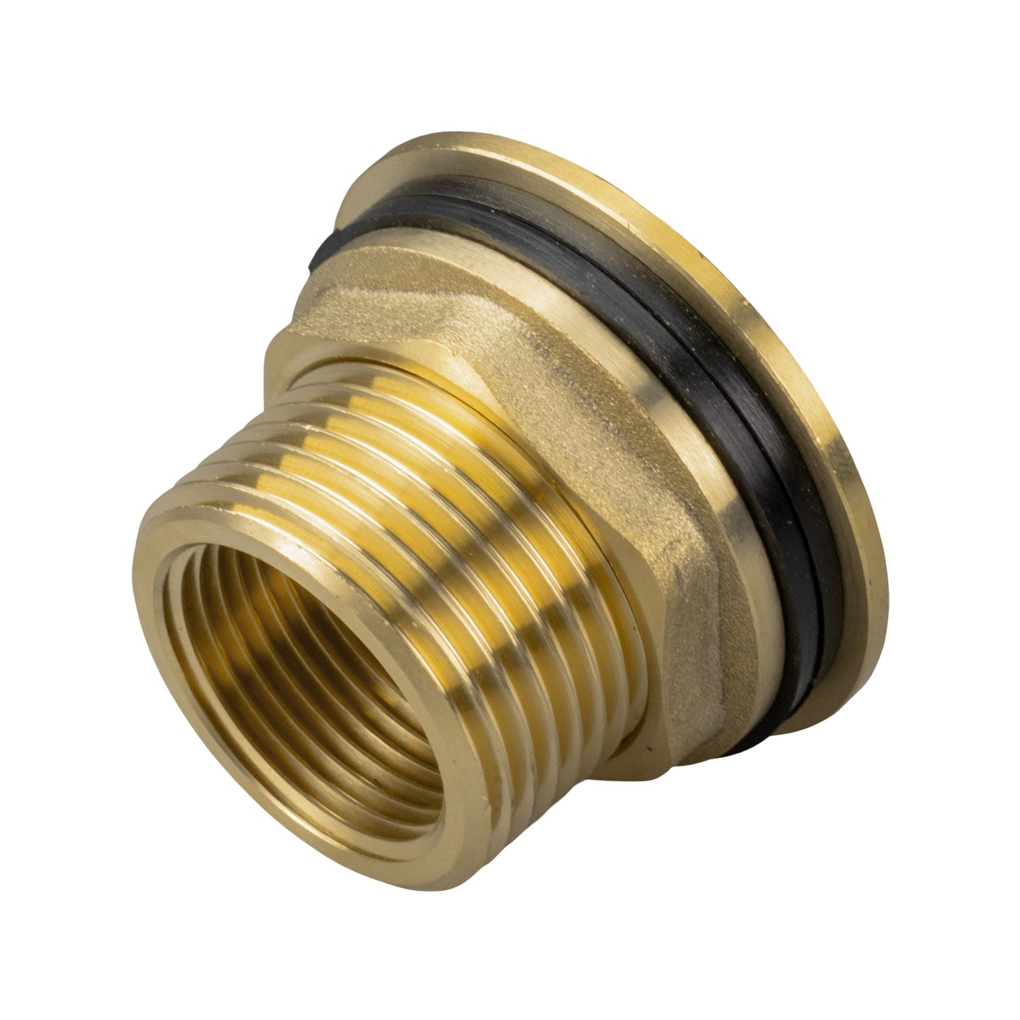 Water Butt Brass Kit 3/4" with Extended Brass Chrome Tap 1/2" Barb