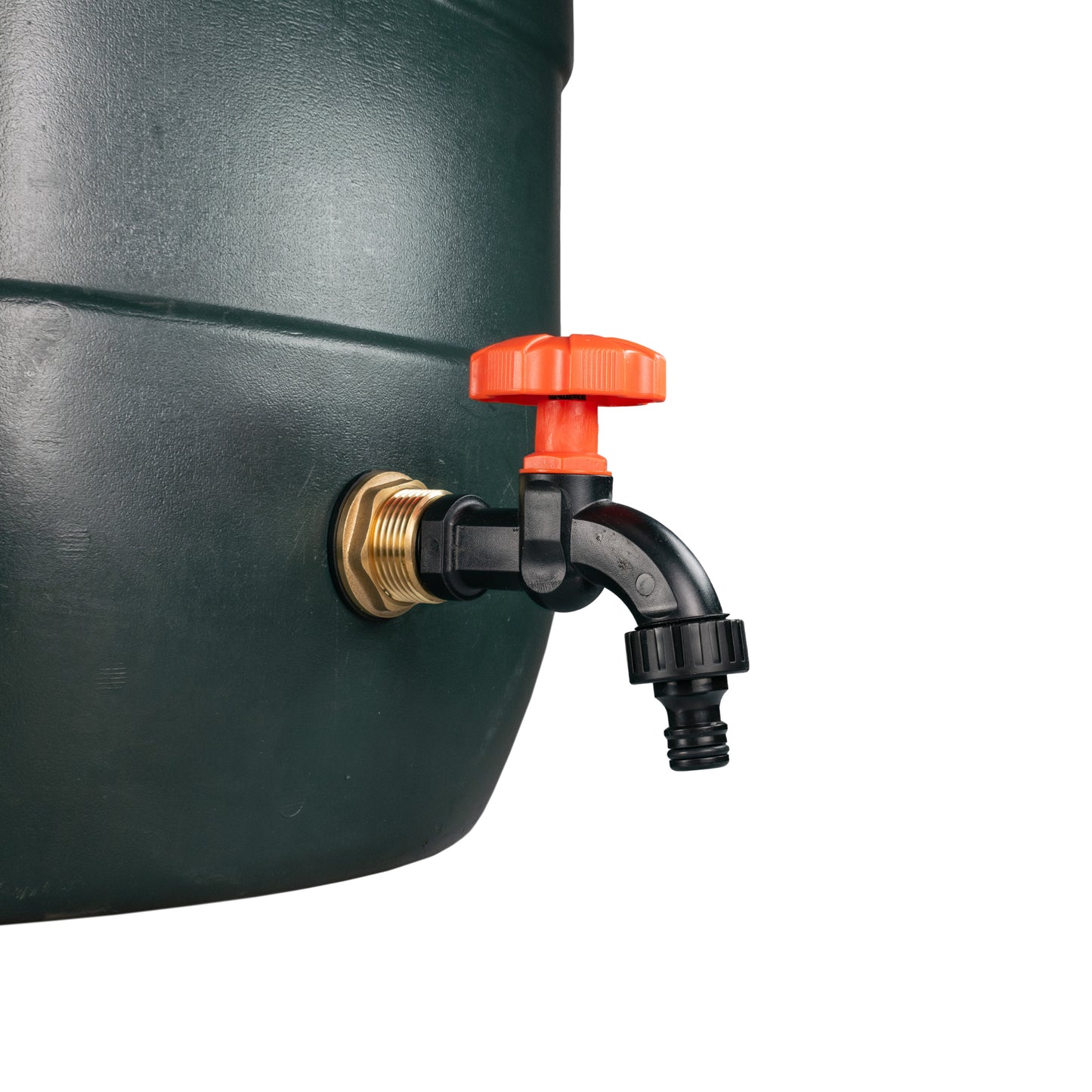 Water Butt Brass Kit 3/4" with Black Dial Tap and Drill Bit
