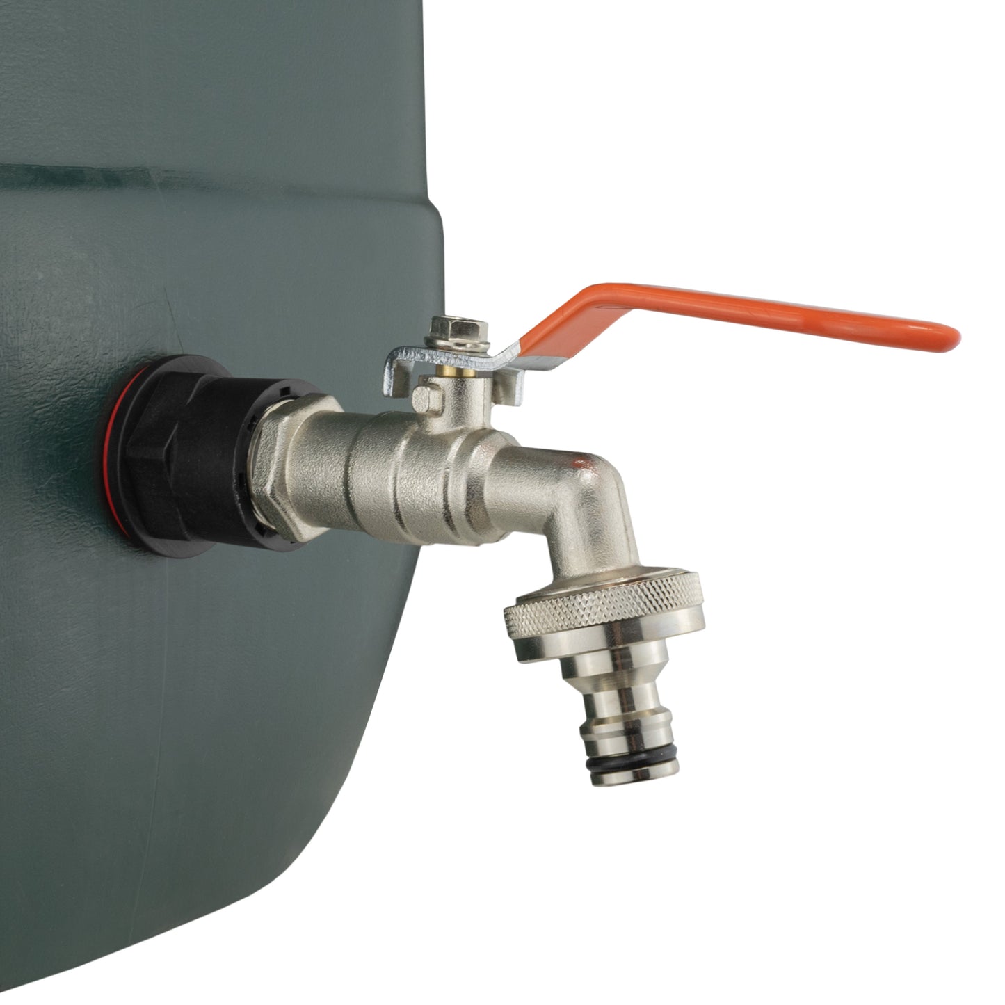 Water Butt Kit 1/2" with Quick Connect Lever Tap and Drill Bit