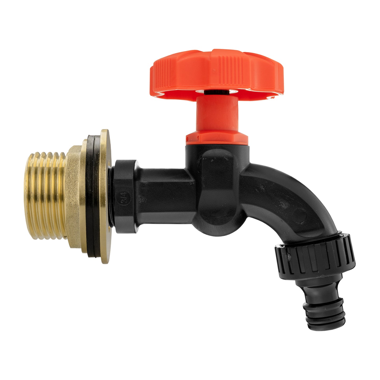 Water Butt Brass Kit 1" with Black Dial Tap