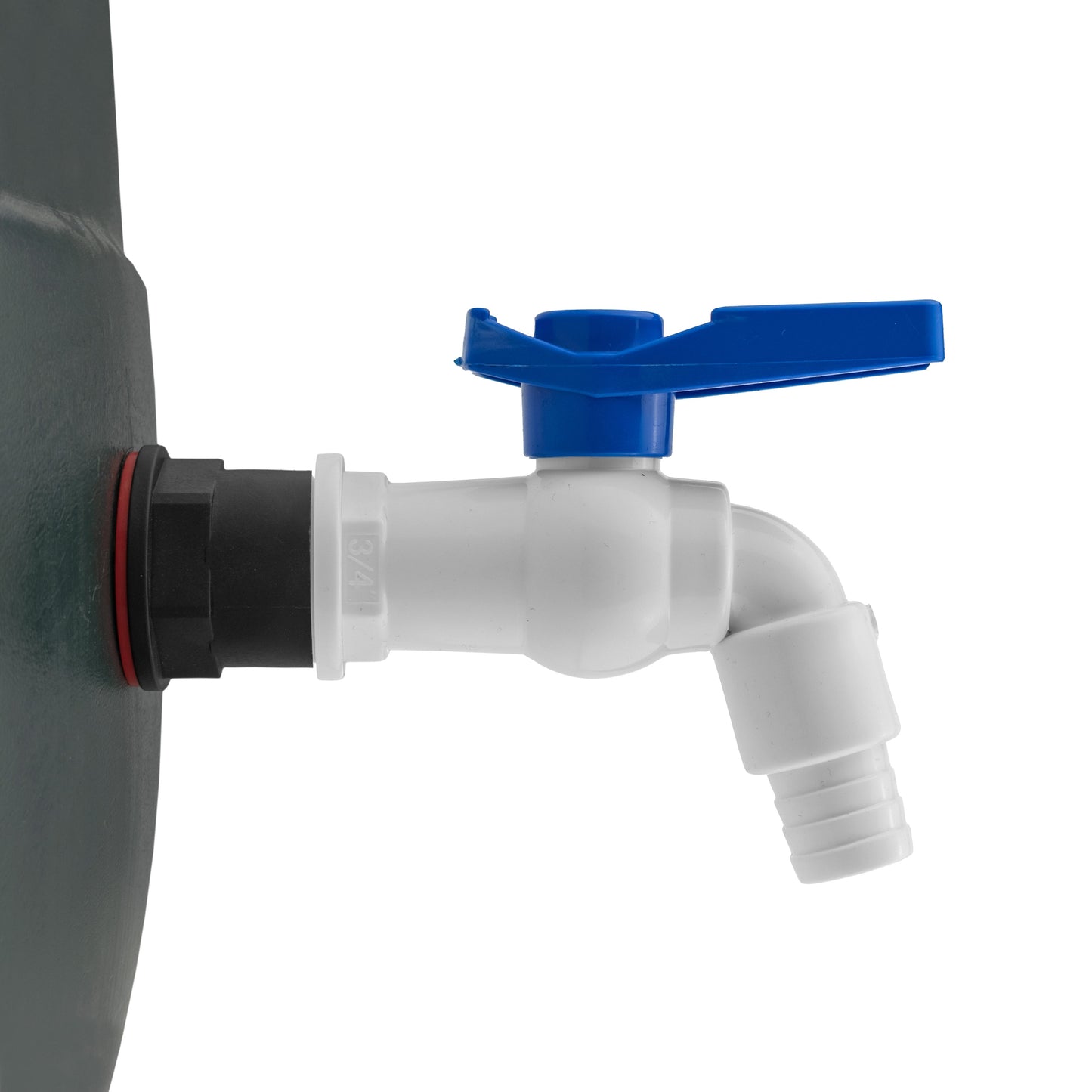 Water Butt Kit 3/4" with White PVC Tap