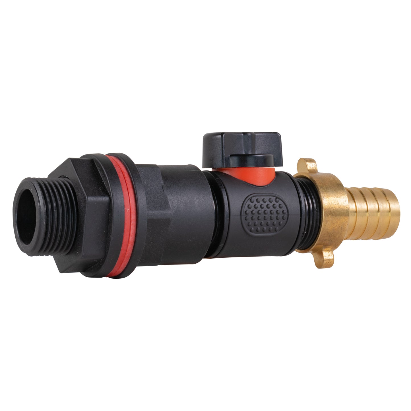 Water Butt Kit 3/4" with In-Line Valve + 19mm Brass Barb
